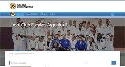 Desktop Screenshot of judoclubescalesargenteuil.com